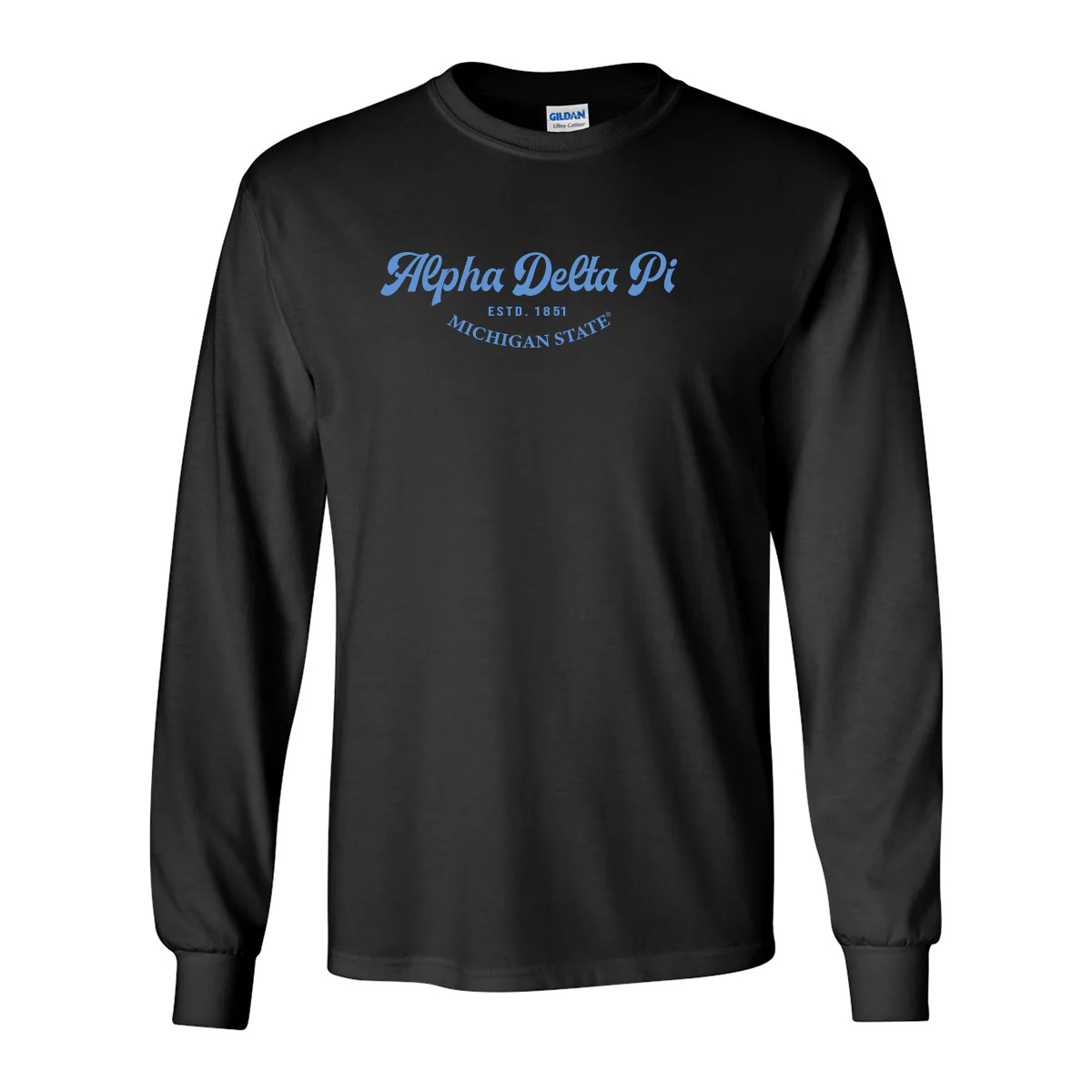 Alpha Delta Pi Long-Sleeve Shirt, Elegant Print Design