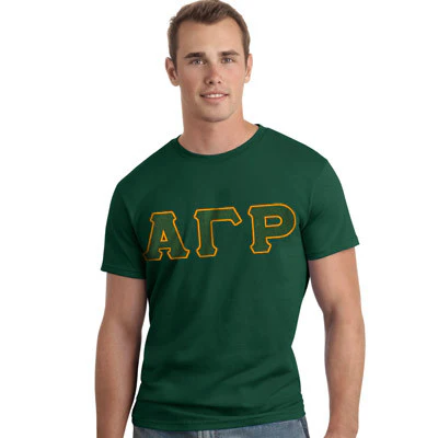 Alpha Gamma Rho Letter T-Shirt - G500 - TWILL