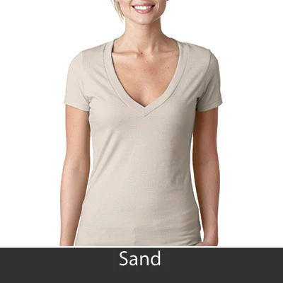 Alpha Phi Omega Deep V Sorority Printed Tee - Next Level 6640 - CAD - Image 26