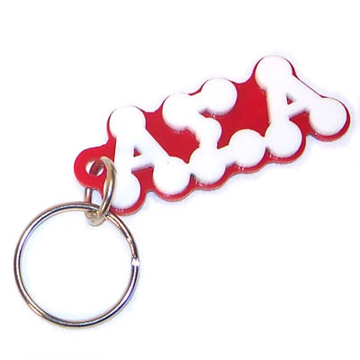 Alpha Sigma Alpha Bubble Letter Keychain - Craftique cqBKC
