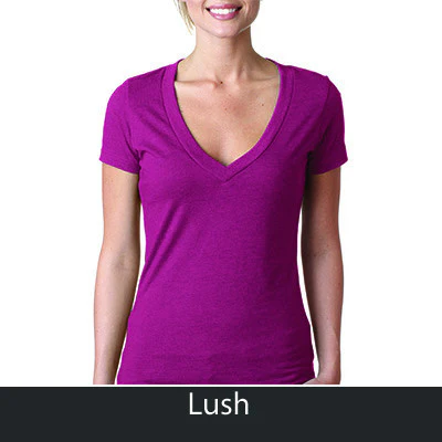 Alpha Sigma Tau Deep V Sorority Printed Tee - Next Level 6640 - CAD - Image 15