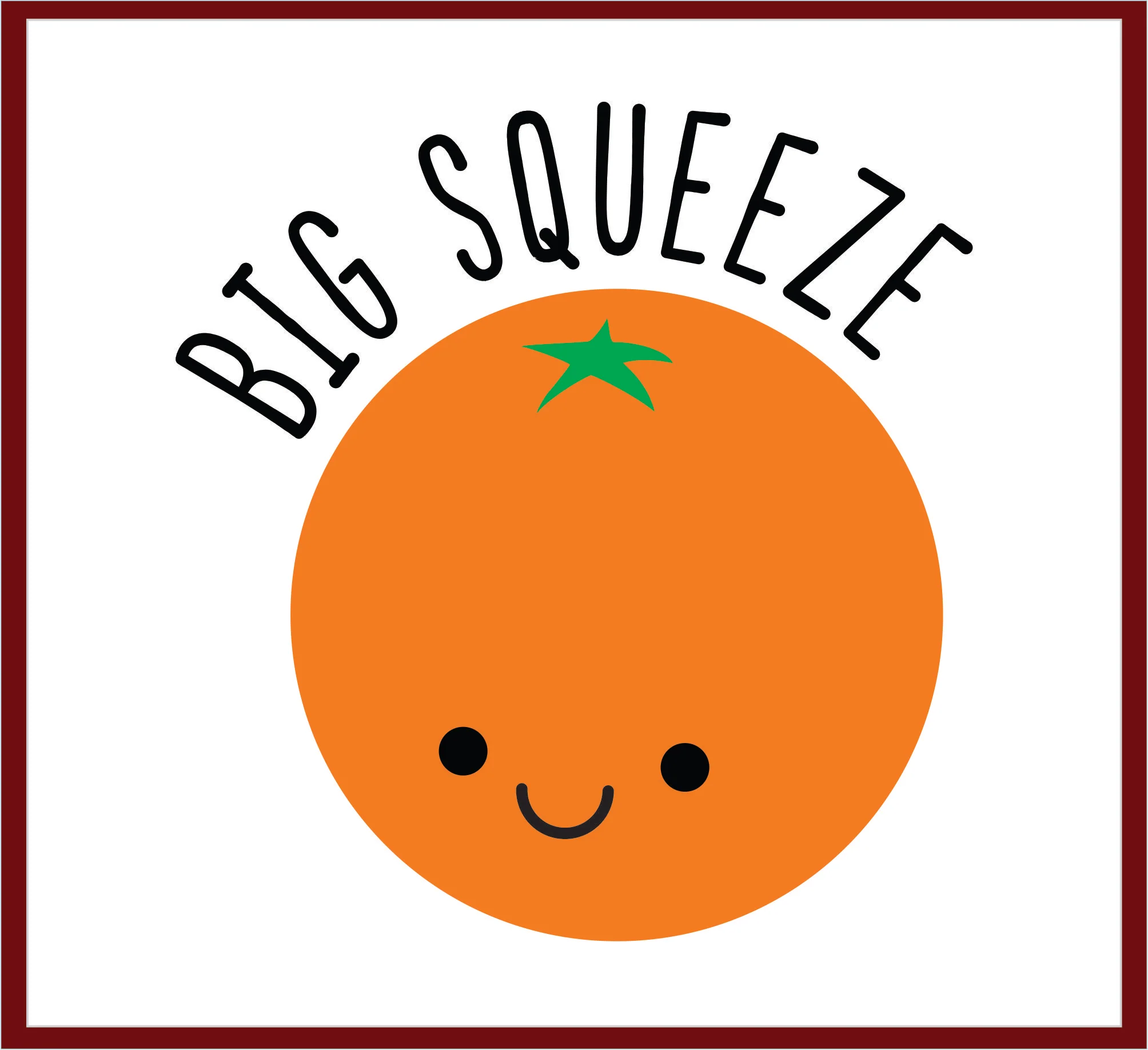 Big Lil Orange Fruit Slice Squeeze T-shirt - Gildan 5000 - DIG - Image 3