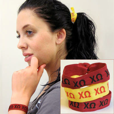 Chi Omega Hair Ties - Scribbles & Such SNS - Image 2