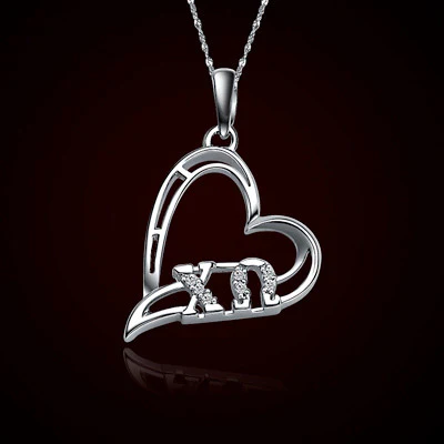 Chi Omega Sorority Heart Charm - GSTC-HeartCharm