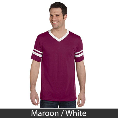 Chi Phi V-Neck Jersey with Striped Sleeves - 360 - TWILL - Image 15