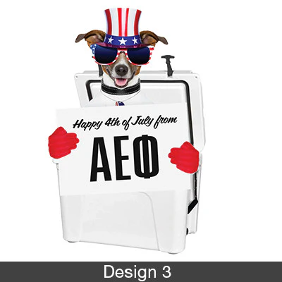 Sorority Patriotic Puppy Design Printed T-Shirt - TT11 - SUB - Image 4