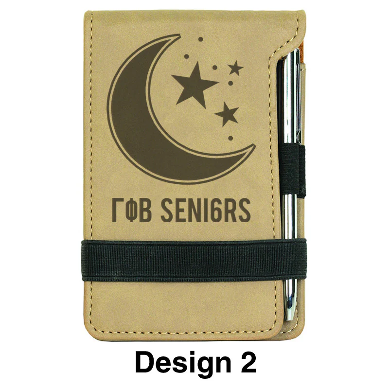 Custom Graduation Leather Notepad with Pen - GFT214 - LZR - Image 3