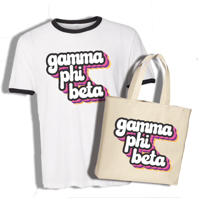 Custom Greek Group Retro Tote Bag - Q800 - DTG - Image 2