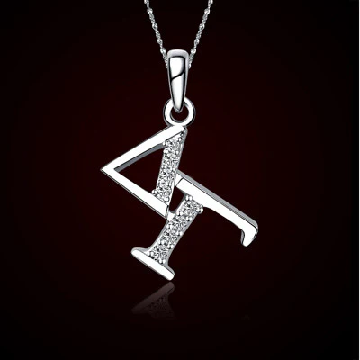 Delta Gamma Diagonal Lavalier w/ Stones - GSTC-DG-P002