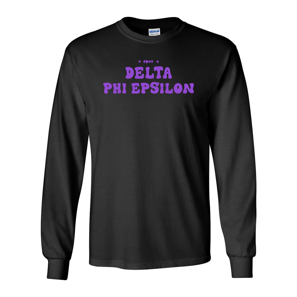 Delta Phi Epsilon Long-Sleeve Shirt, Bubble Print Design