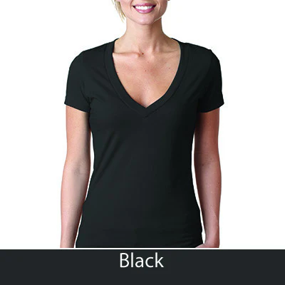Delta Sigma Pi Deep V Sorority Printed Tee - Next Level 6640 - CAD - Image 4