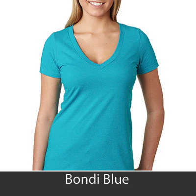 Delta Sigma Pi Deep V Sorority Printed Tee - Next Level 6640 - CAD - Image 5