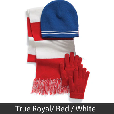 Greek Embroidered Winter Beanie, Scarf and Gloves Package - EMB - Image 6