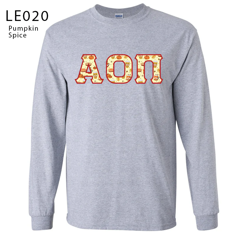 Greek Halloween Lettered Long-Sleeve Shirt - G2400 - DIG - Image 2