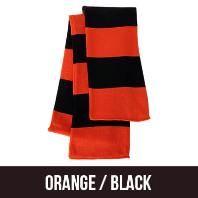 Greek Sorority Rugby-striped Knit Scarf - Sportsman SP02 - EMB - Image 16