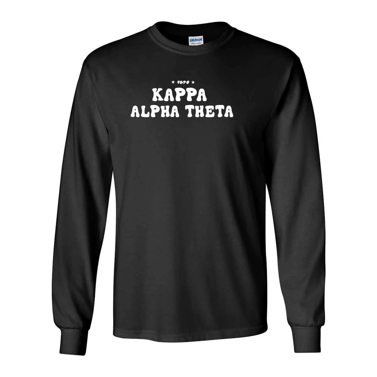 Kappa Alpha Theta Long-Sleeve Shirt, Bubble Print Design