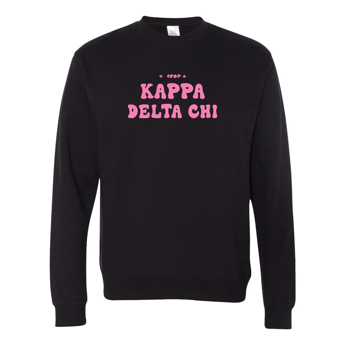 Kappa Delta Chi Crewneck Sweatshirt, Bubble Print Design