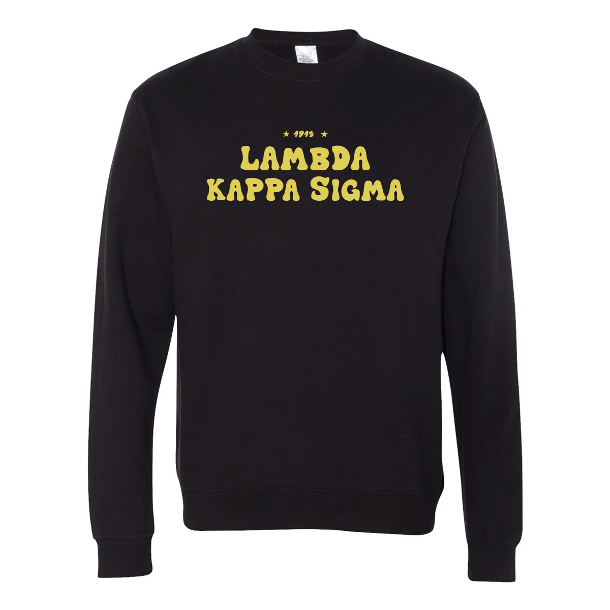 Lambda Kappa Sigma Crewneck Sweatshirt, Bubble Print Design