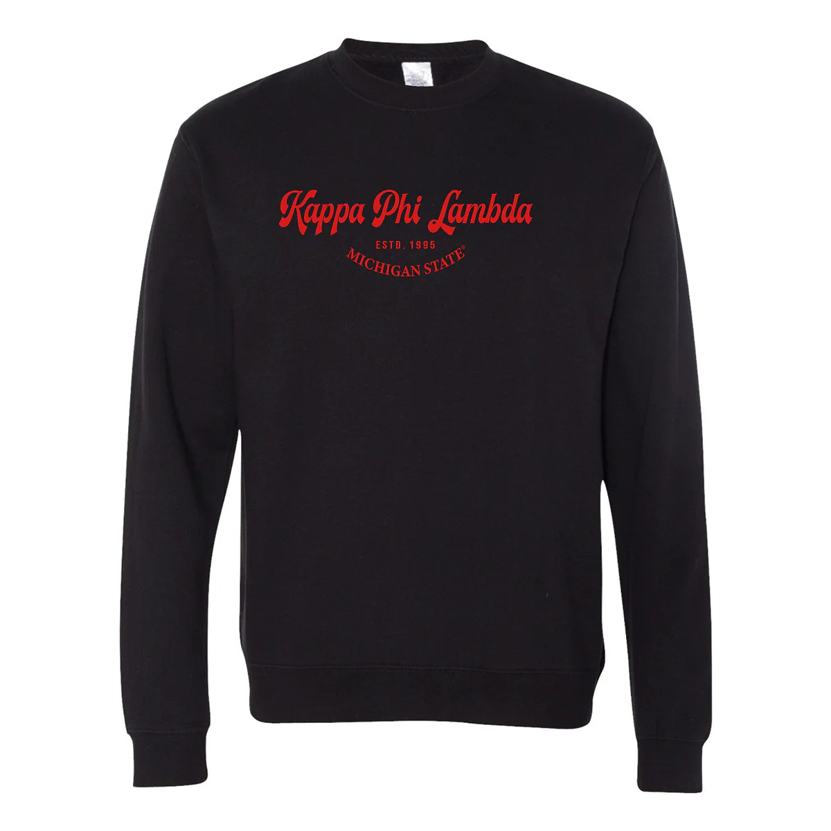 Kappa Phi Lambda Crewneck Sweatshirt, Elegant Print Design