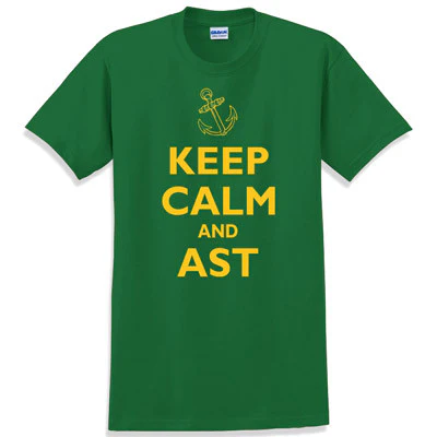 Keep Calm and AST Printed T-Shirt - Gildan 5000 - CAD
