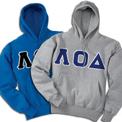 Lambda Omicron Delta Hooded Sweatshirt, 2-Pack Bundle Deal - TWILL