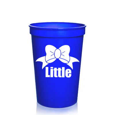 New Big & Little Plastic Stadium Cup with Bow - Image 5