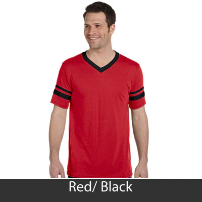 Phi Kappa Psi V-Neck Jersey with Striped Sleeves - 360 - TWILL - Image 24