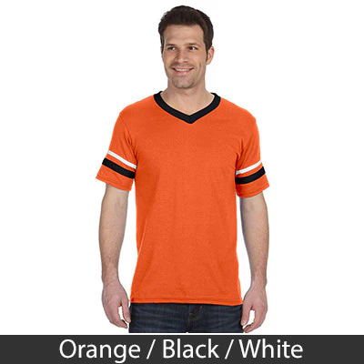 Phi Kappa Tau V-Neck Jersey with Striped Sleeves - 360 - TWILL - Image 18