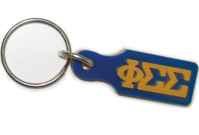 Phi Sigma Sigma Paddle Keychain - Craftique cqSPK