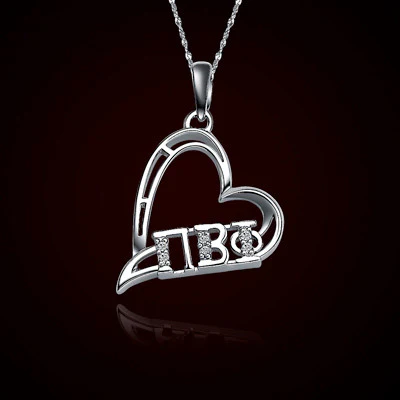 Pi Beta Phi Sorority Heart Charm - GSTC-HeartCharm