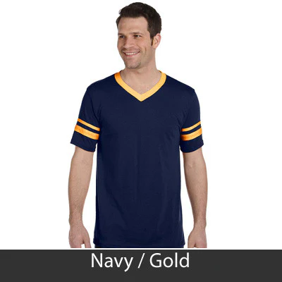 Pi Kappa Alpha V-Neck Jersey with Striped Sleeves - 360 - TWILL - Image 16