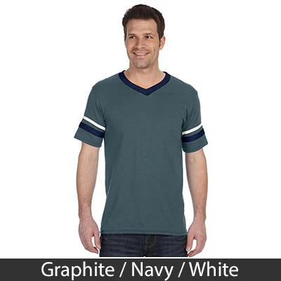 Pi Lambda Phi V-Neck Jersey with Striped Sleeves - 360 - TWILL - Image 8