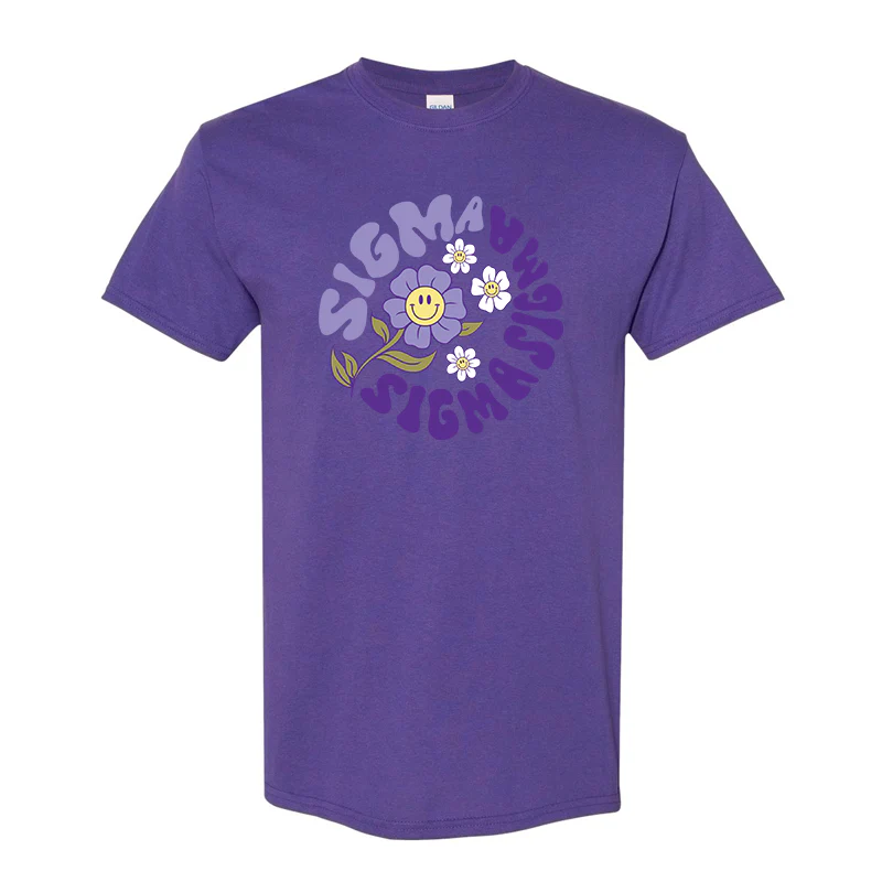 Printed Groovy Smile Design - DTG - Image 4