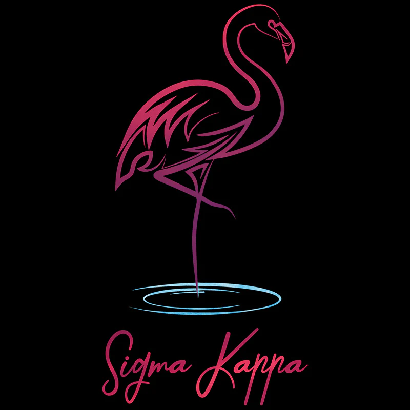 Printed Neon Flamingo Design - DTG - Image 2