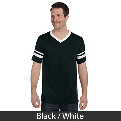 Sigma Chi V-Neck Jersey with Striped Sleeves - 360 - TWILL - Image 3