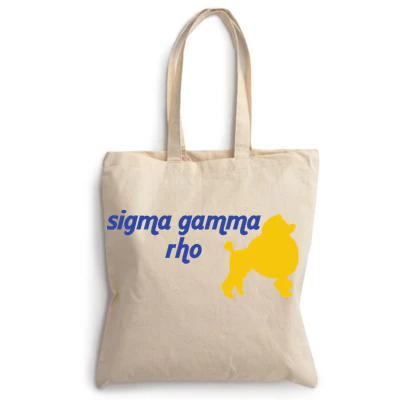 Sigma Gamma Rho Budget Tote, Printed Mascot - CAD