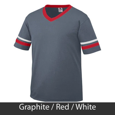 Sigma Lambda Gamma V-Neck Jersey with Striped Sleeves - 360 - TWILL - Image 9
