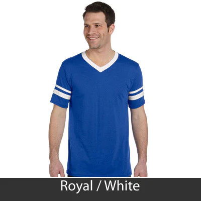 Sigma Pi V-Neck Jersey with Striped Sleeves - 360 - TWILL - Image 28