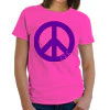 Sigma Sigma Sigma Neon Peace Sign Printed Tee - Gildan 500 - CAD - Image 2