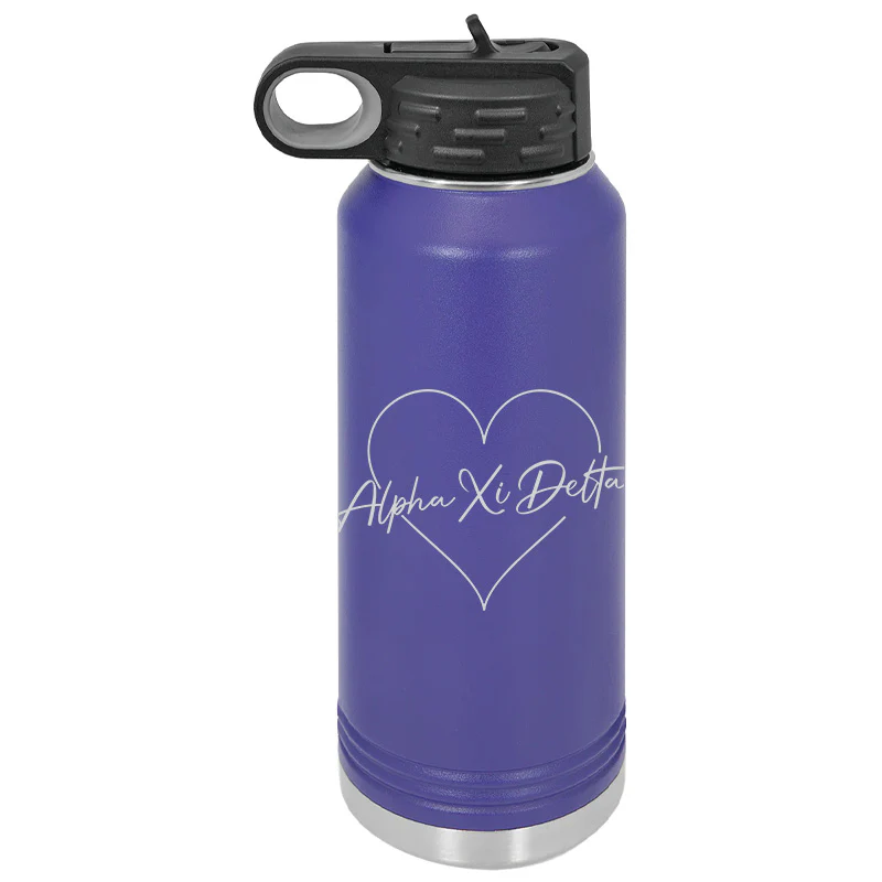 Polar Camel® Sorority 32oz. Water Bottle, Big Heart Script Engraving - LWB201-LWB217 - LZR - Image 8