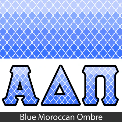 Sorority Bid Day Package - Panoramic Pattern Printed Tee and Paddle Keychain - Jerzees 21MR - SUB - Image 12