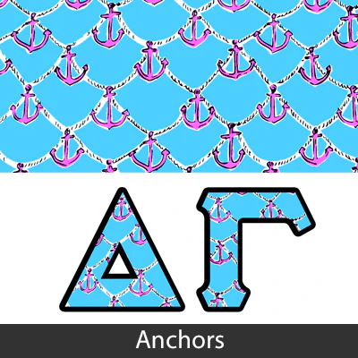 Sorority Bid Day Package - Panoramic Pattern Printed Tee and Paddle Keychain - Jerzees 21MR - SUB - Image 6