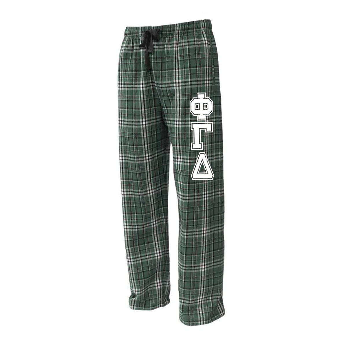 Greek Flannel Pants, Printed Varsity Letters - FLNP - CAD - Image 5
