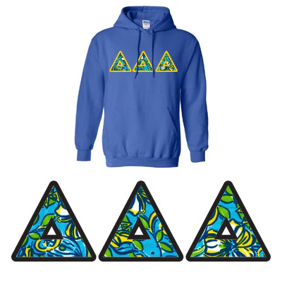 Sorority Printed Pattern Hooded Sweatshirt - Gildan 18500 - DIG - Image 13