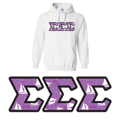 Sorority Printed Pattern Hooded Sweatshirt - Gildan 18500 - DIG - Image 26