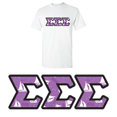 Sorority Printed Pattern T-Shirt - Gildan 5000 - DIG - Image 26