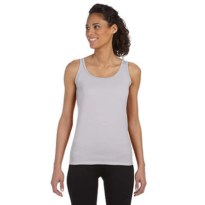 Sorority Twill Letter Ladies Tank - Gildan 642L - TWILL - Image 6