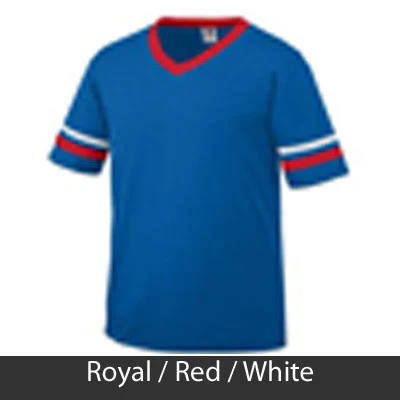 Theta Phi Alpha V-Neck Jersey with Striped Sleeves - 360 - TWILL - Image 28